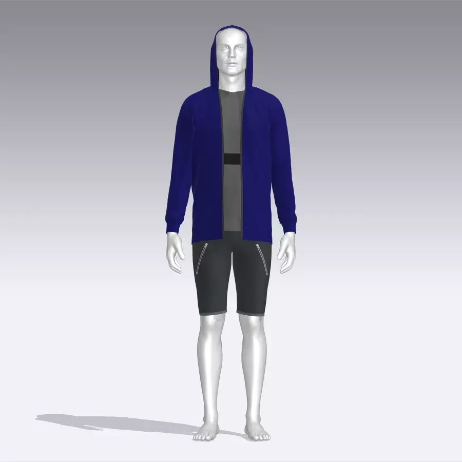 Sport Suit Low-poly 3D model_0
