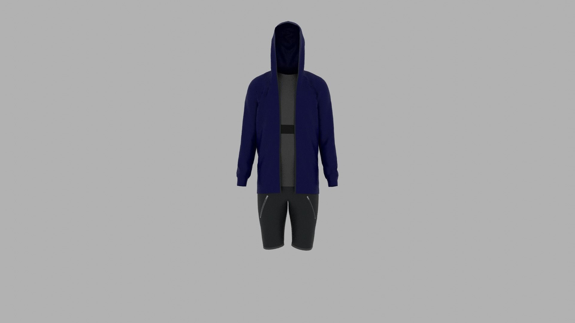 Sport Suit Low-poly 3D model_1