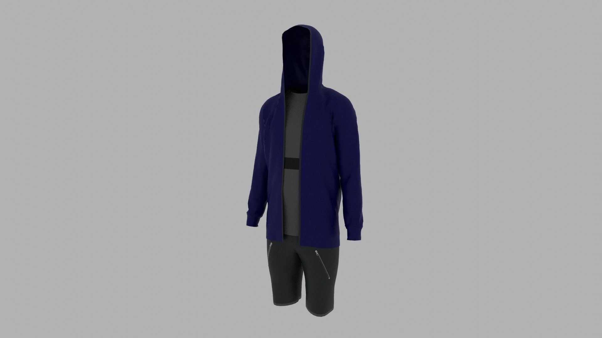 Sport Suit Low-poly 3D model_7