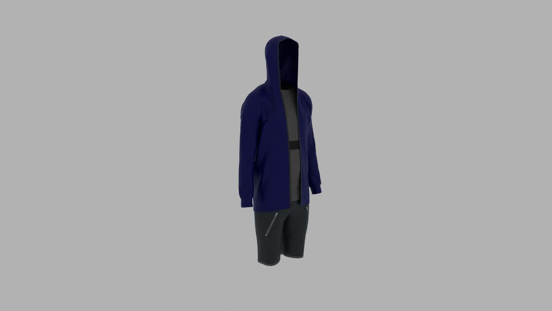 Sport Suit Low-poly 3D model_3