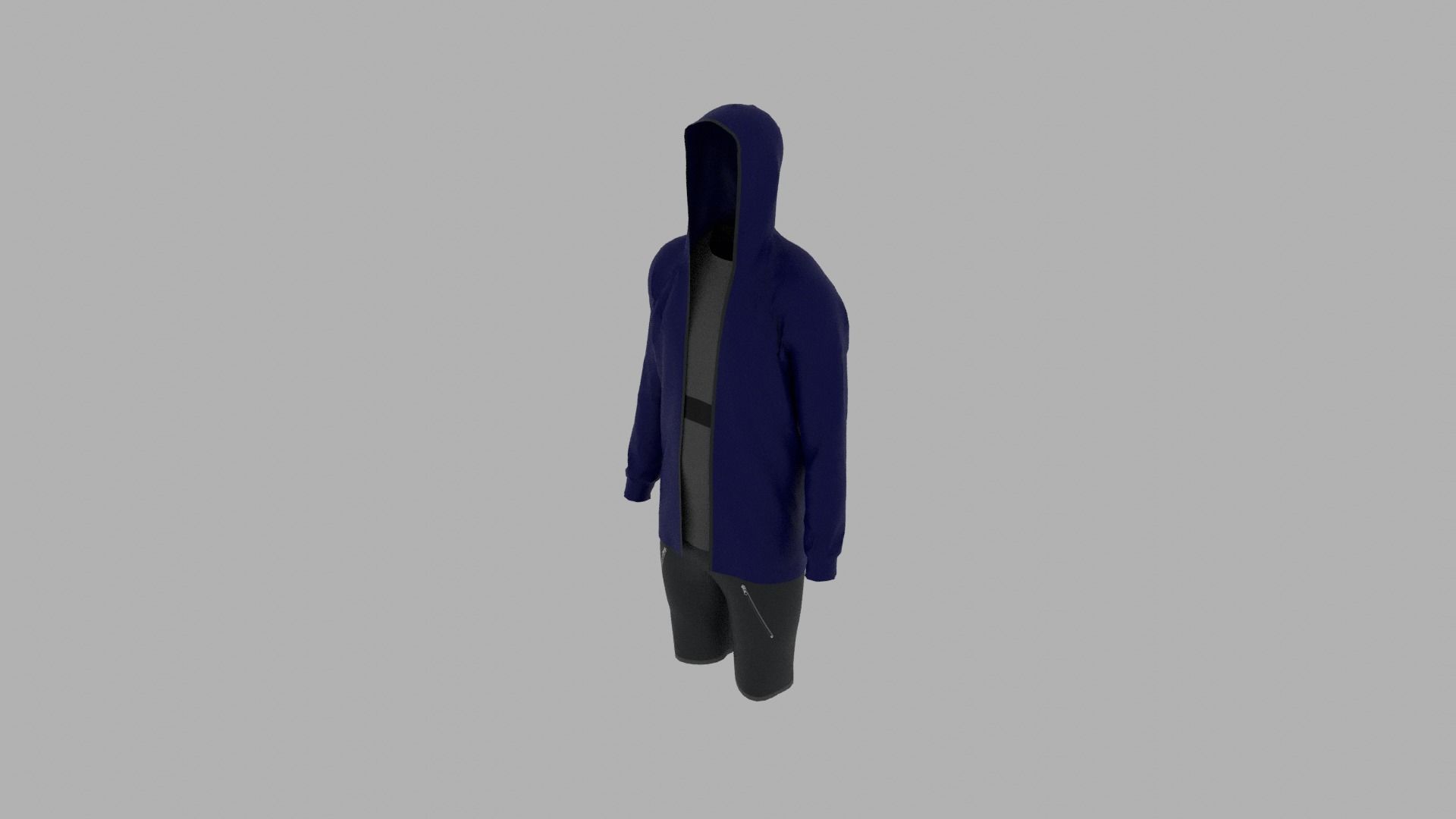 Sport Suit Low-poly 3D model_4
