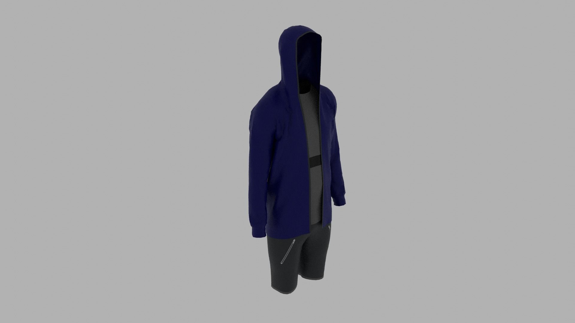 Sport Suit Low-poly 3D model_5