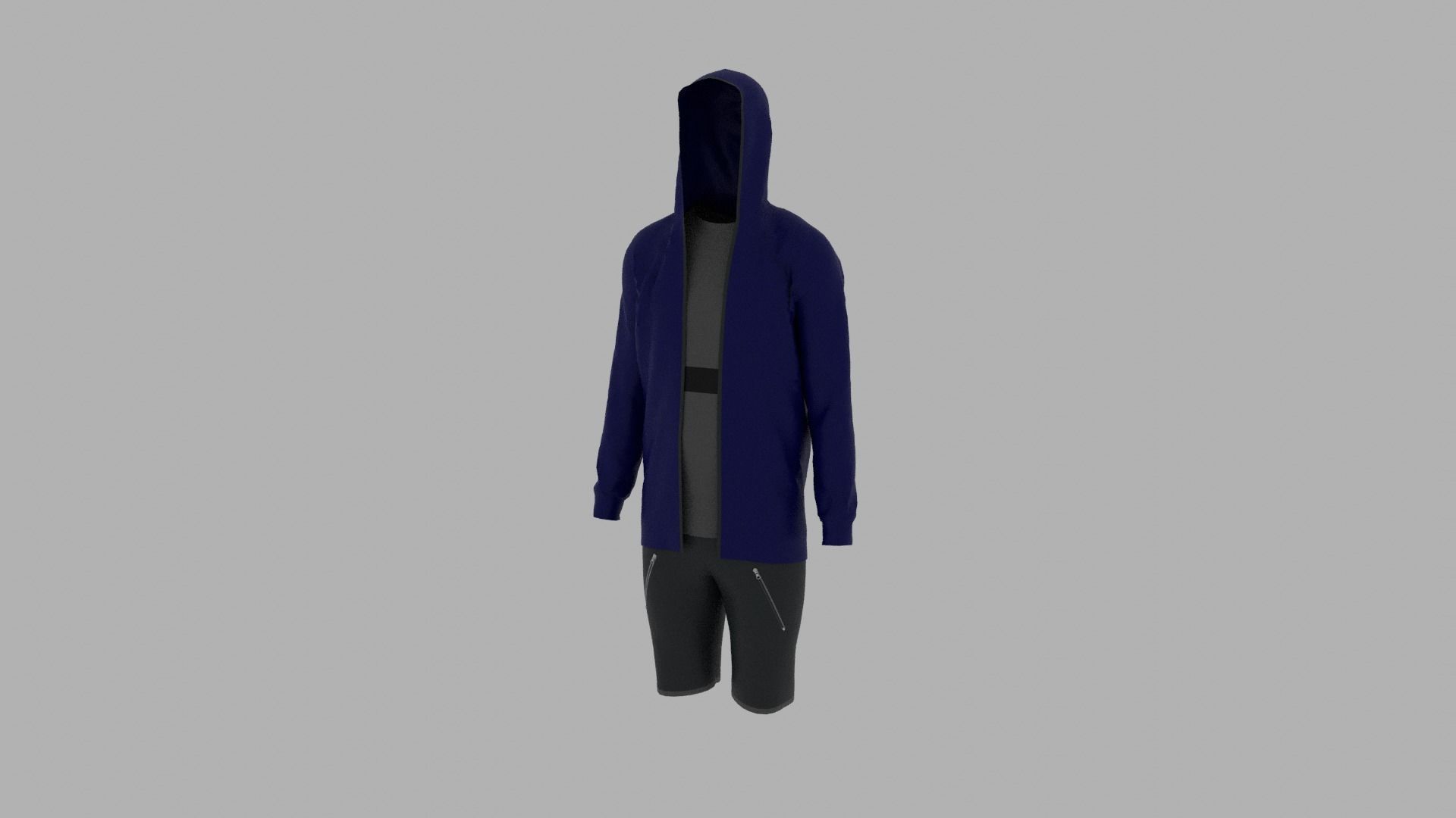 Sport Suit Low-poly 3D model_2