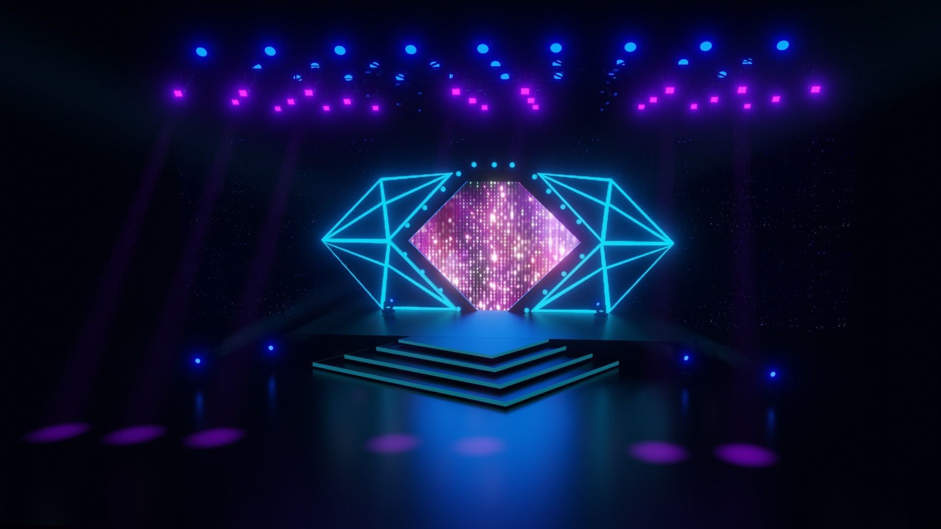 Concert stage 3D model_5