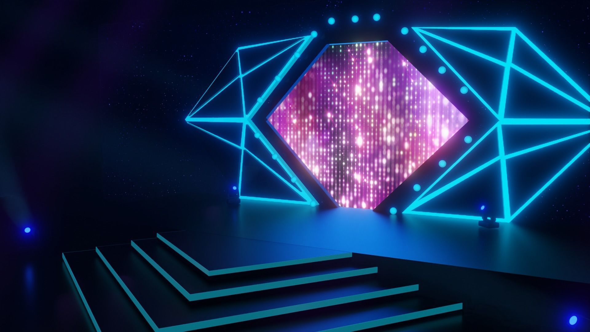 Concert stage 3D model_8