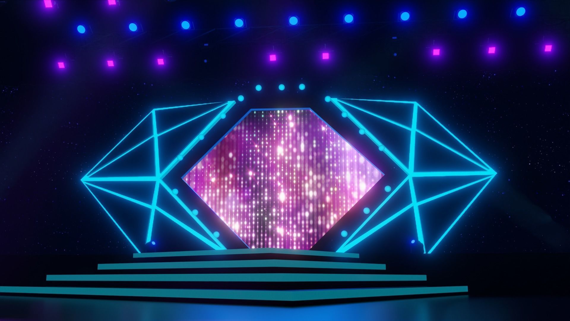 Concert stage 3D model_3