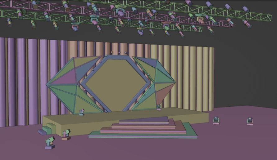 Concert stage 3D model_11