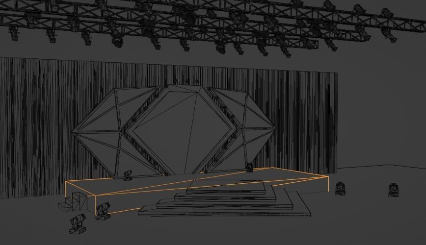 Concert stage 3D model_12