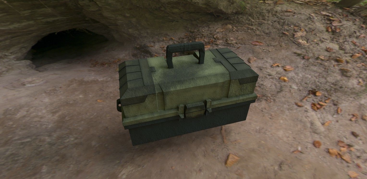 Custum cases ready for game Low-poly 3D model_7