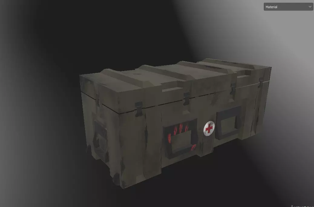 Custum cases ready for game Low-poly 3D model_0