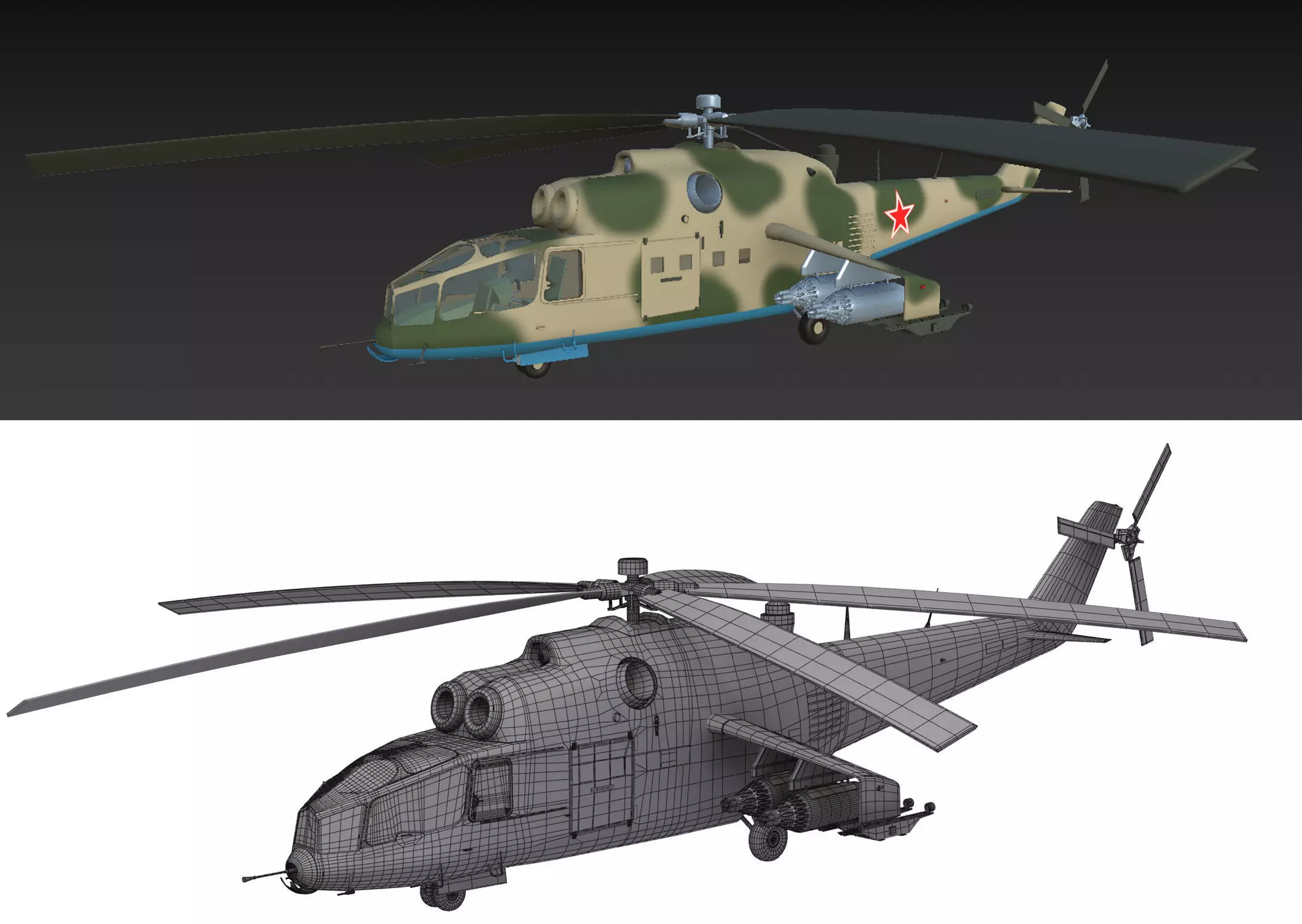 Russian military helicopter 3D model | CGTrader