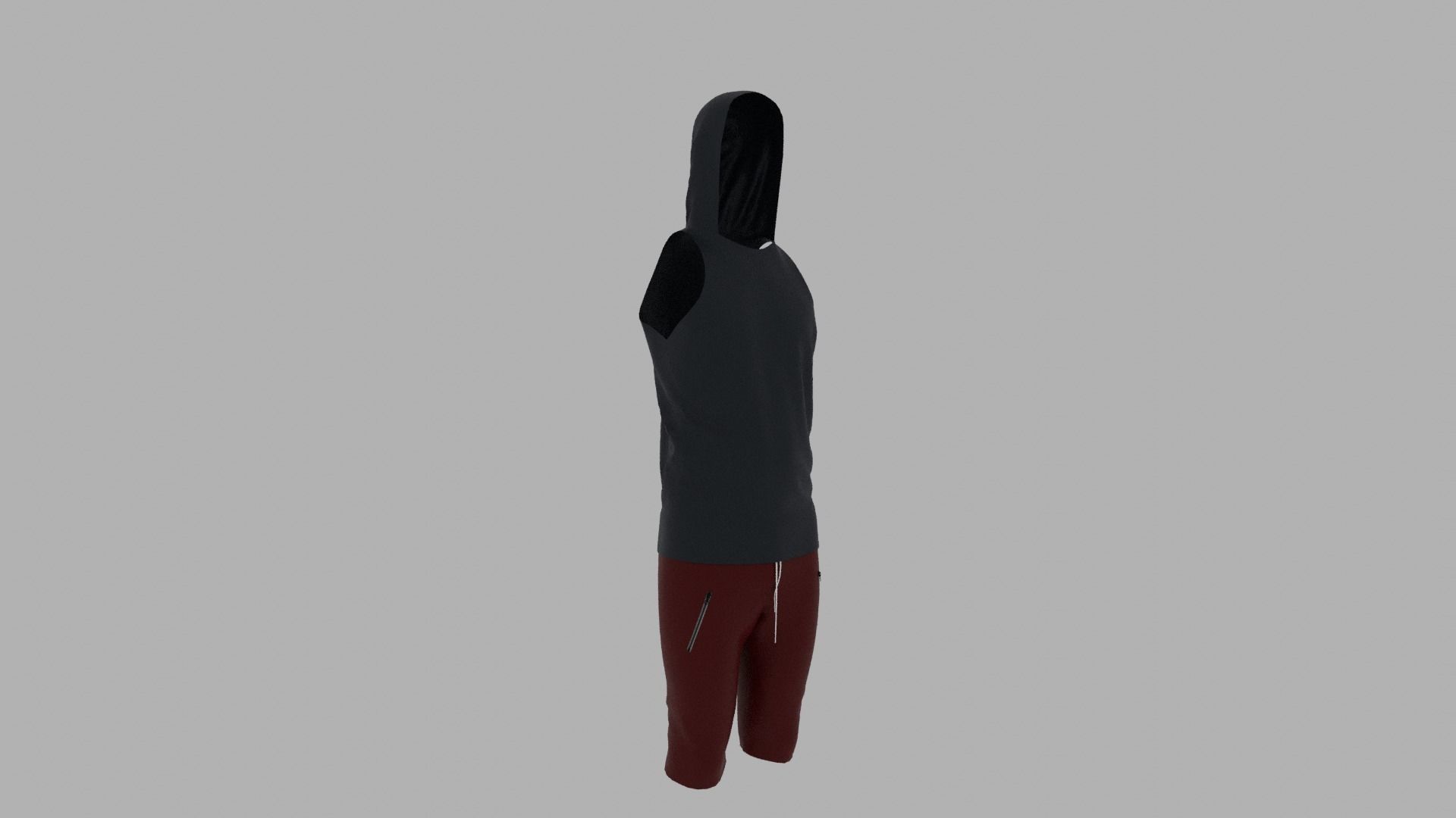 Sport Suit Low-poly 3D model_6