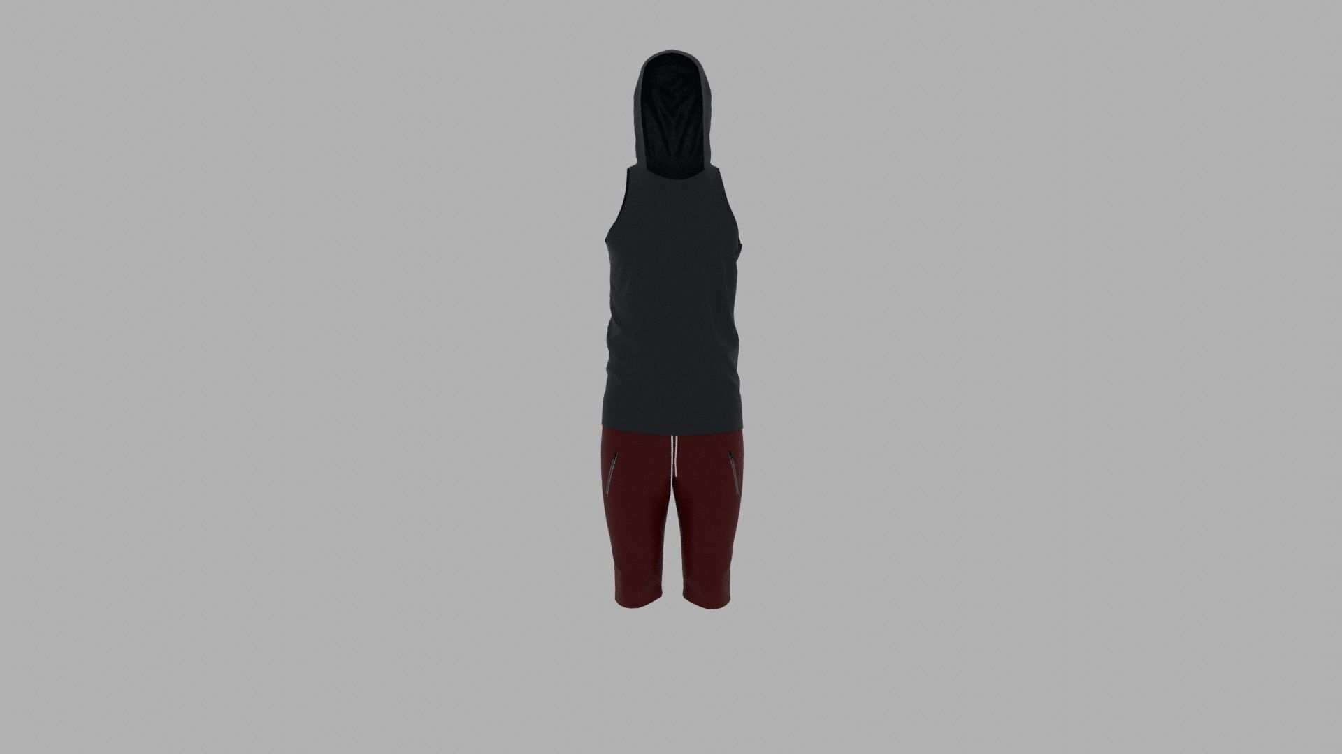 Sport Suit Low-poly 3D model_1