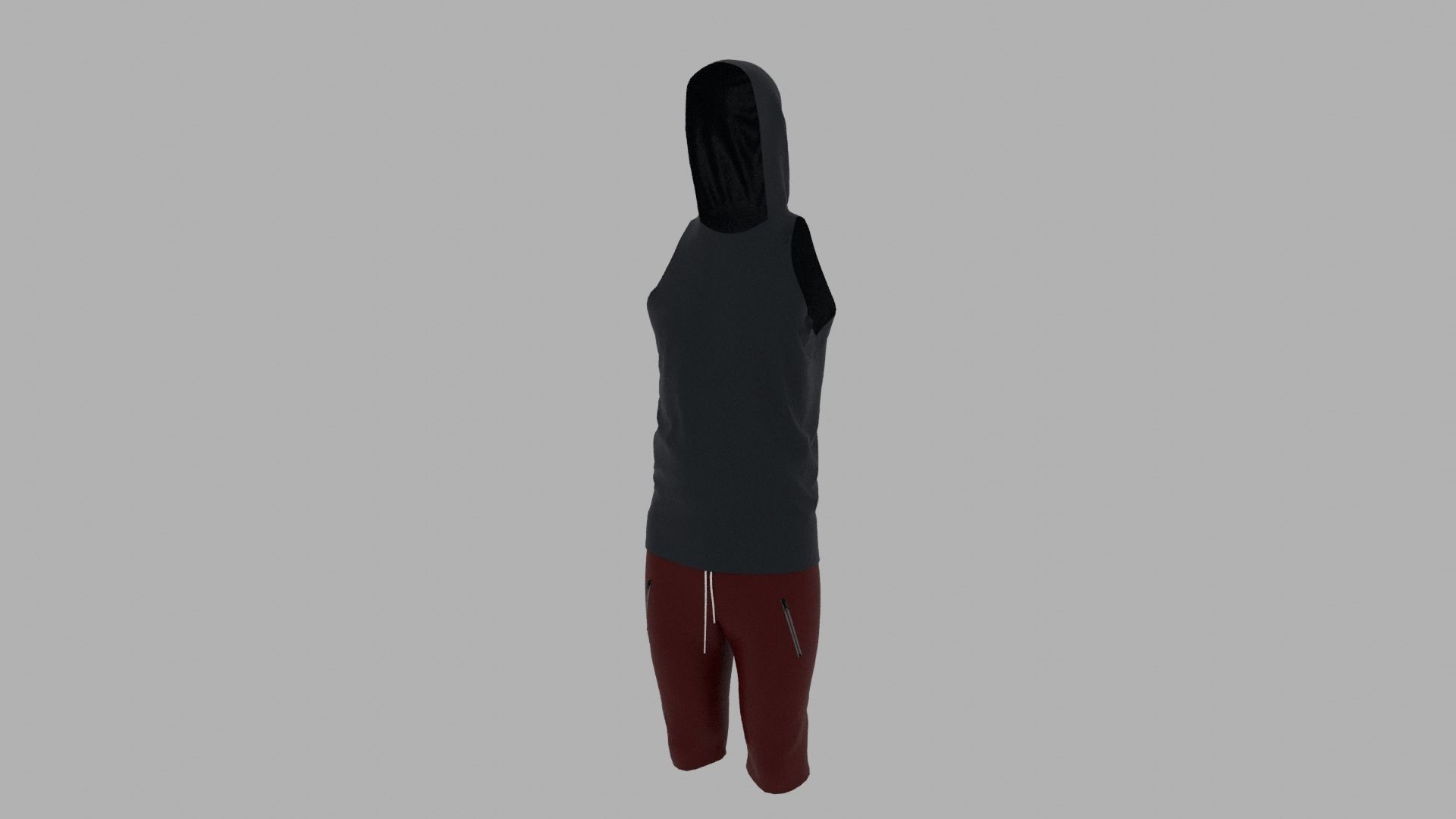 Sport Suit Low-poly 3D model_7