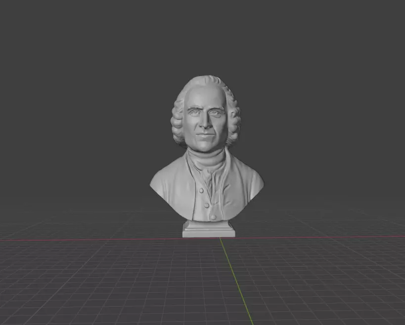 Jean Jacques Rousseau 3D print model