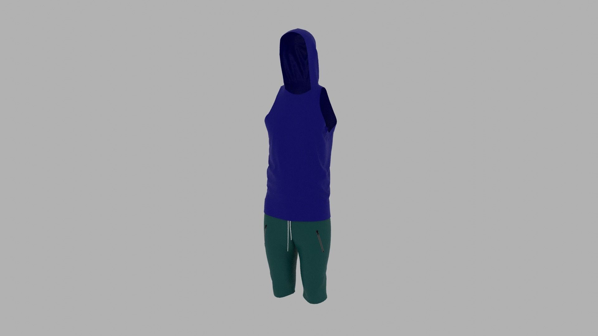 Sport Suit Low-poly 3D model_2