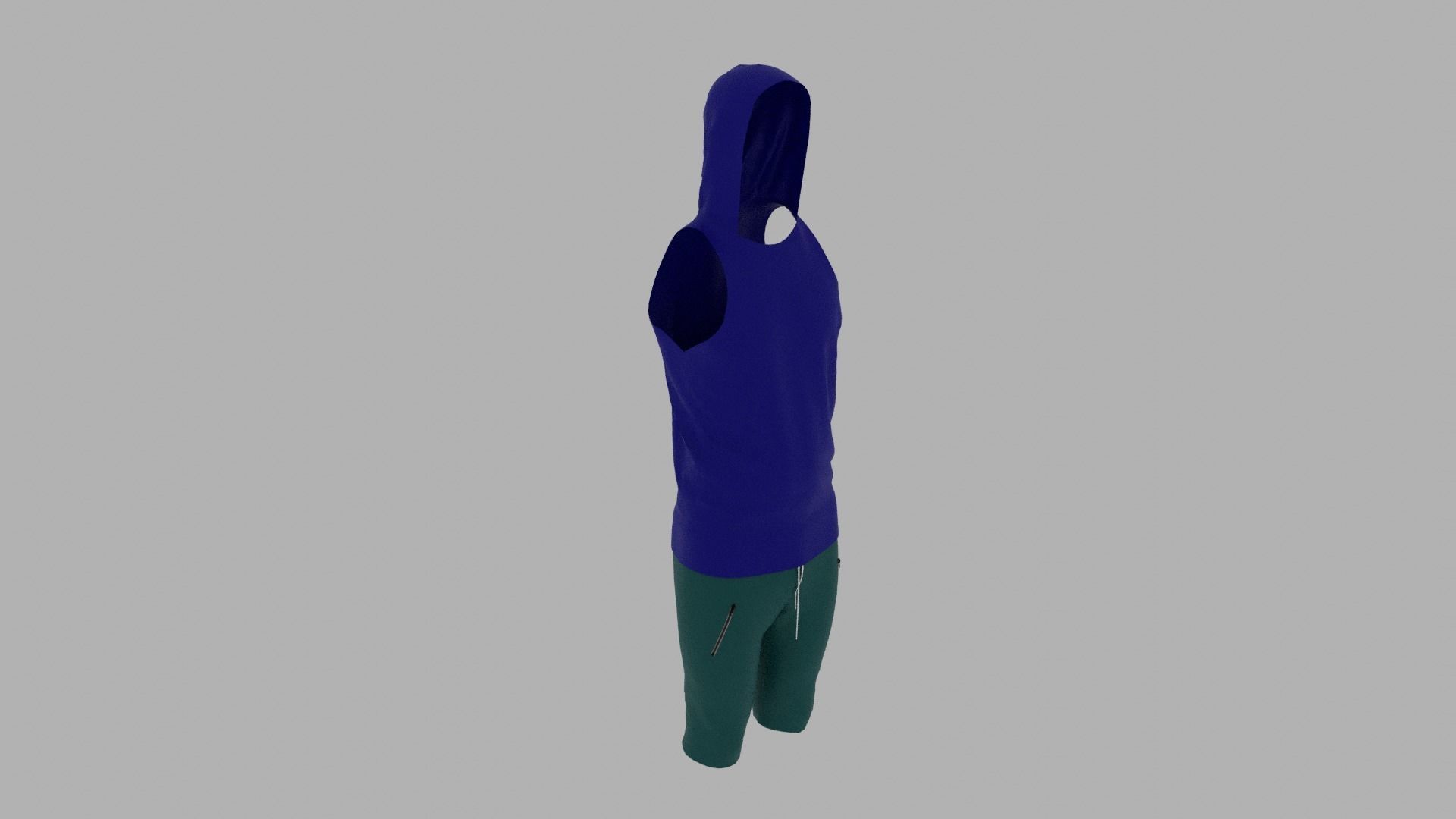 Sport Suit Low-poly 3D model_5