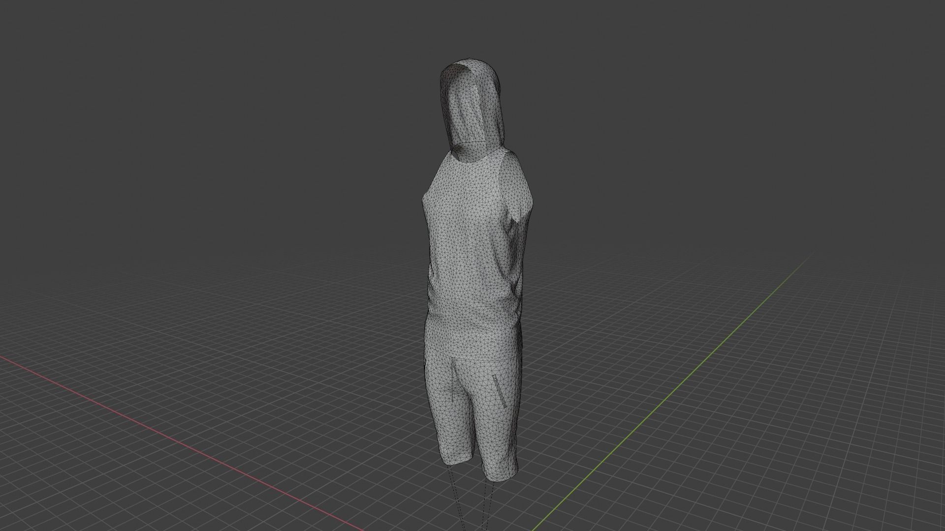 Sport Suit Low-poly 3D model_9