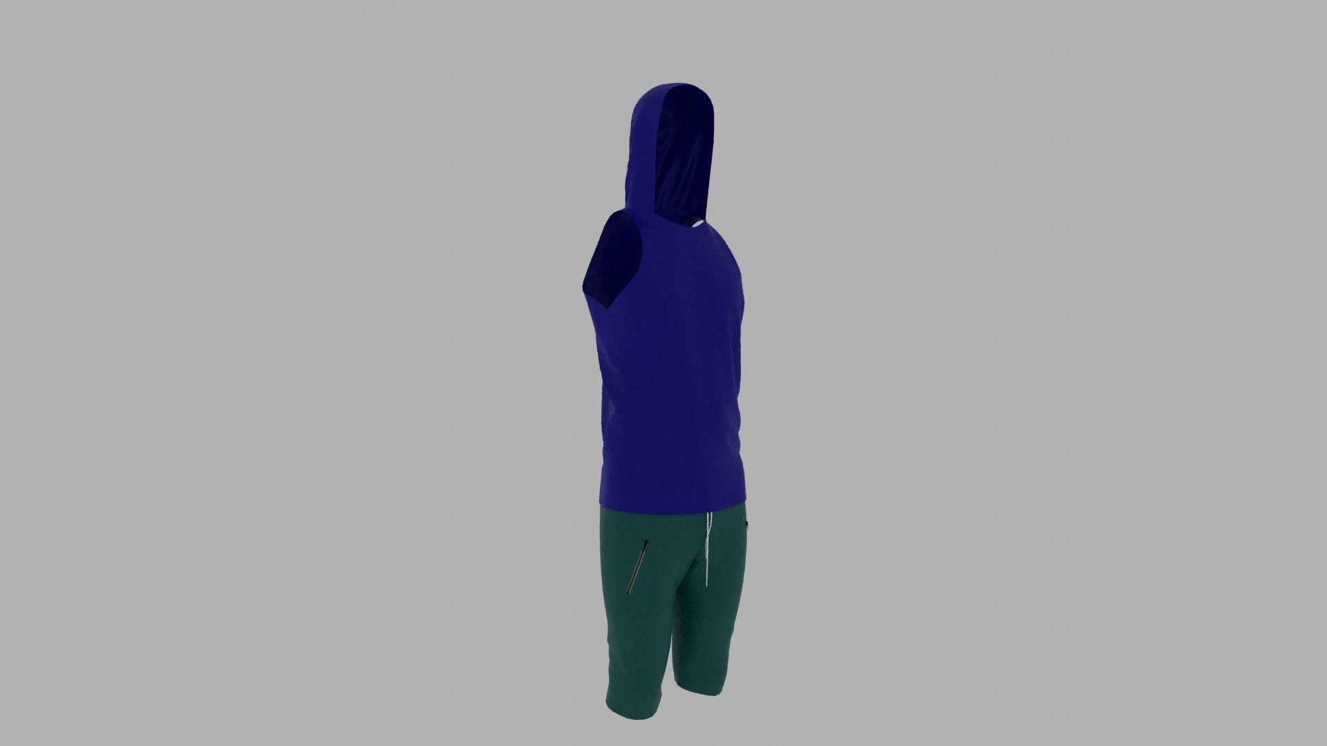 Sport Suit Low-poly 3D model_6