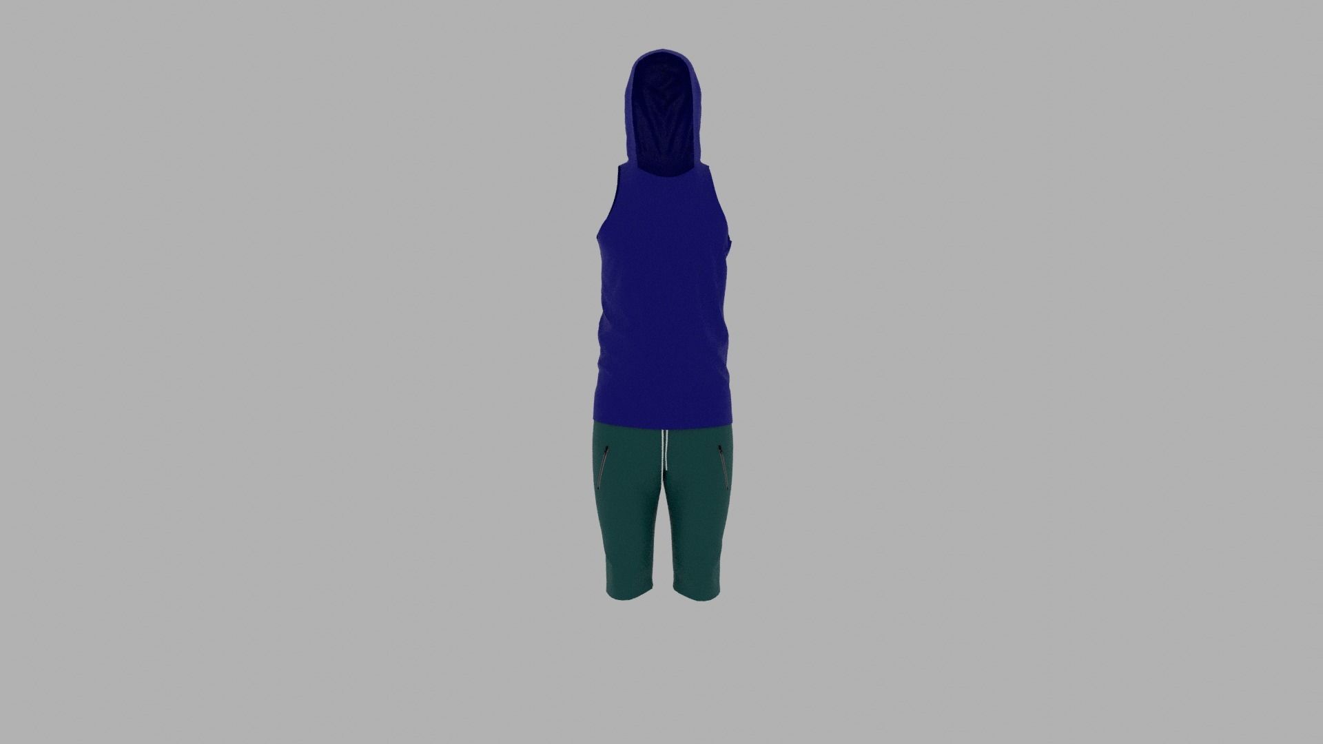 Sport Suit Low-poly 3D model_1