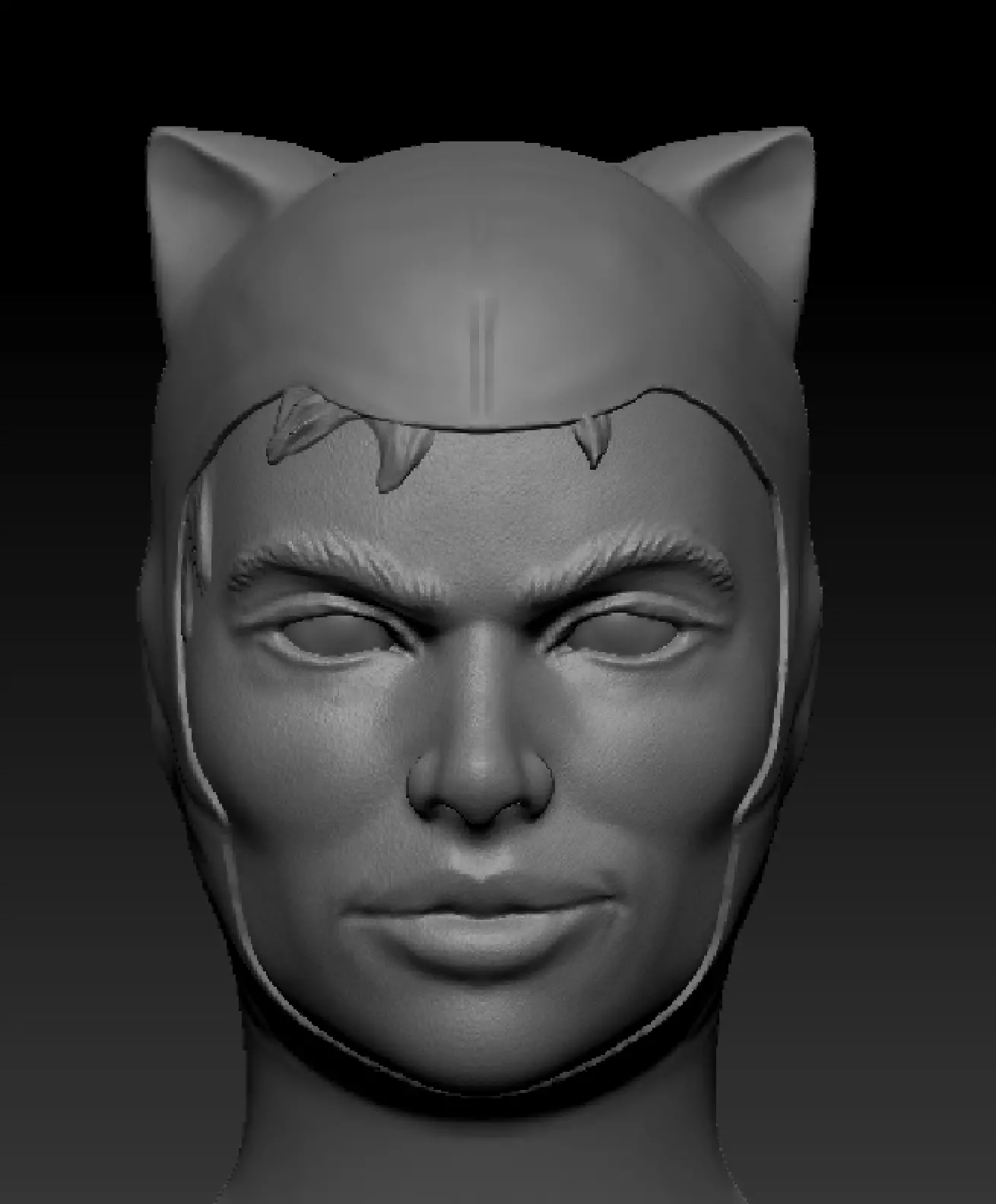 Catwoman Head 3D print model_0