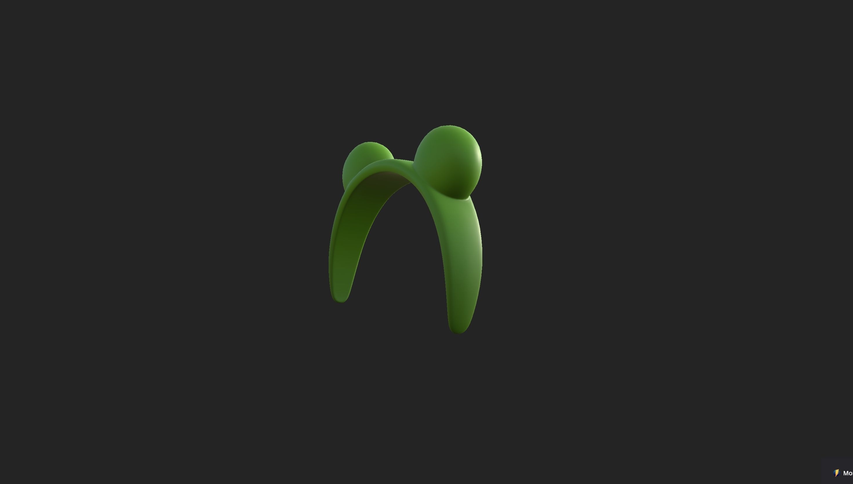 Headband002 Frog Headband 3D model_3