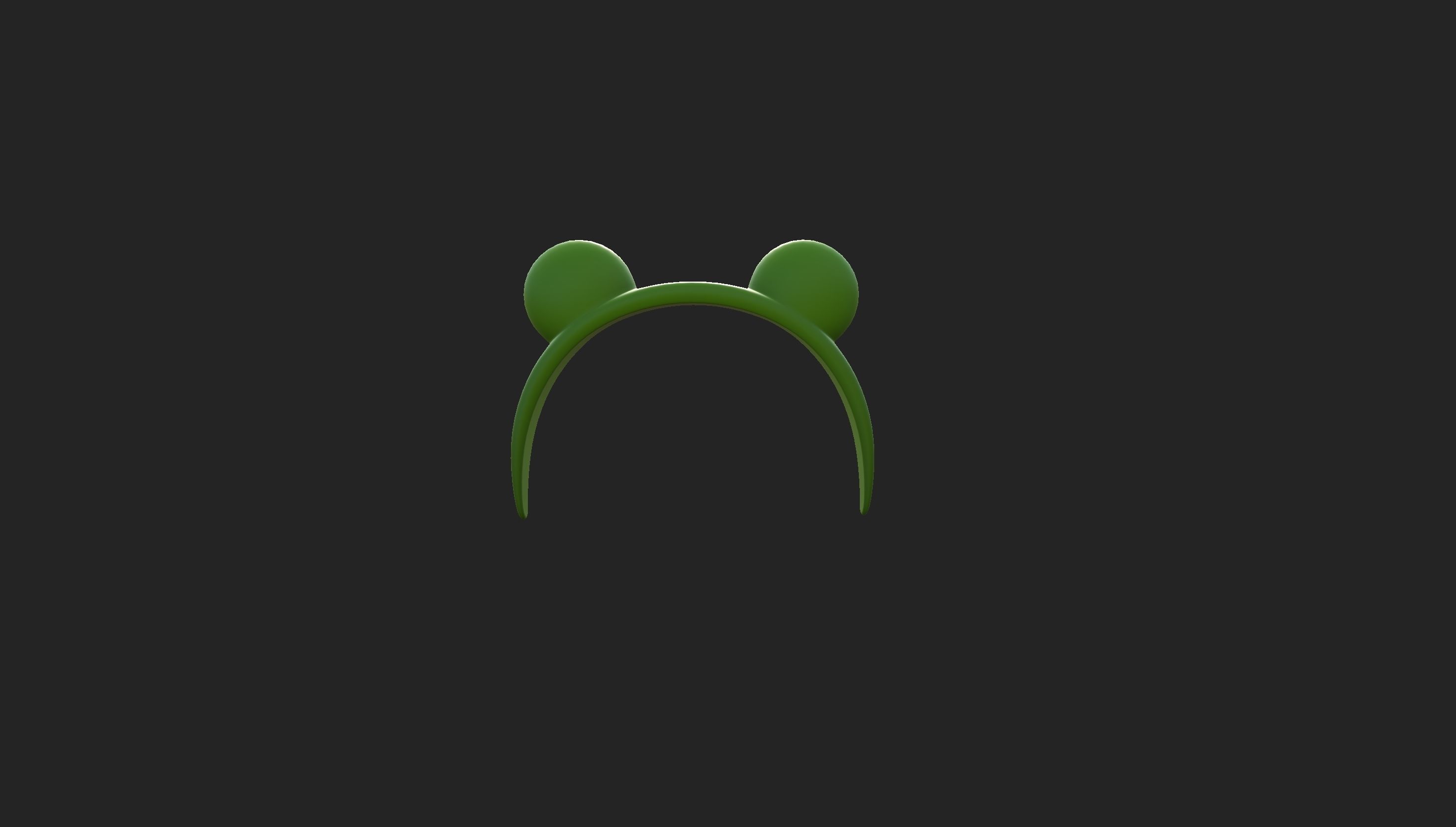 Headband002 Frog Headband 3D model_6