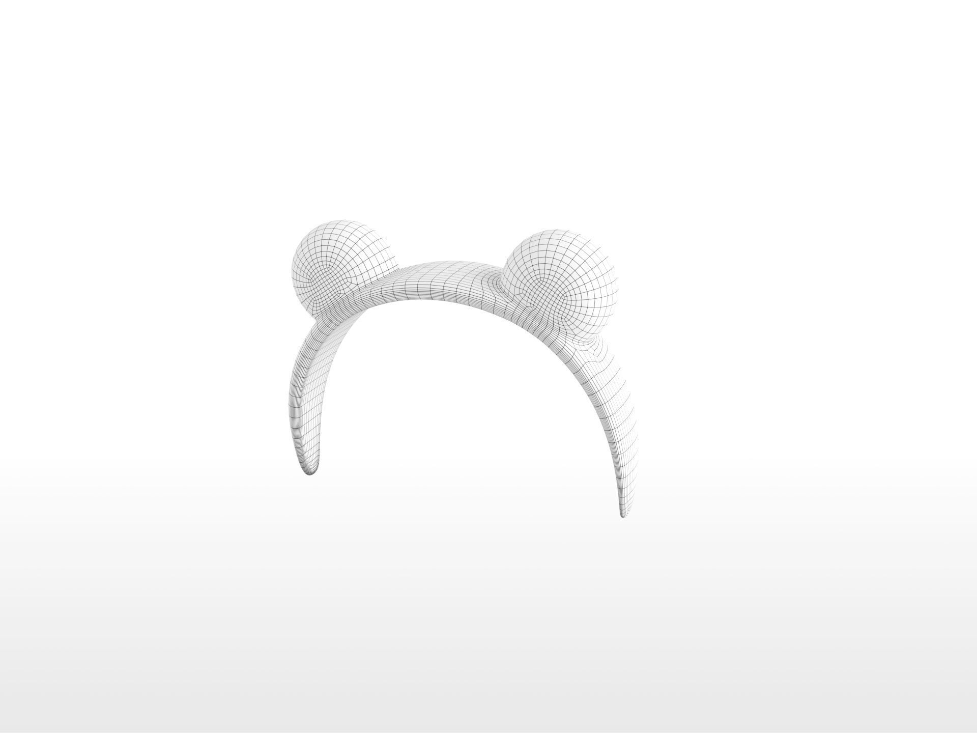 Headband002 Frog Headband 3D model_28