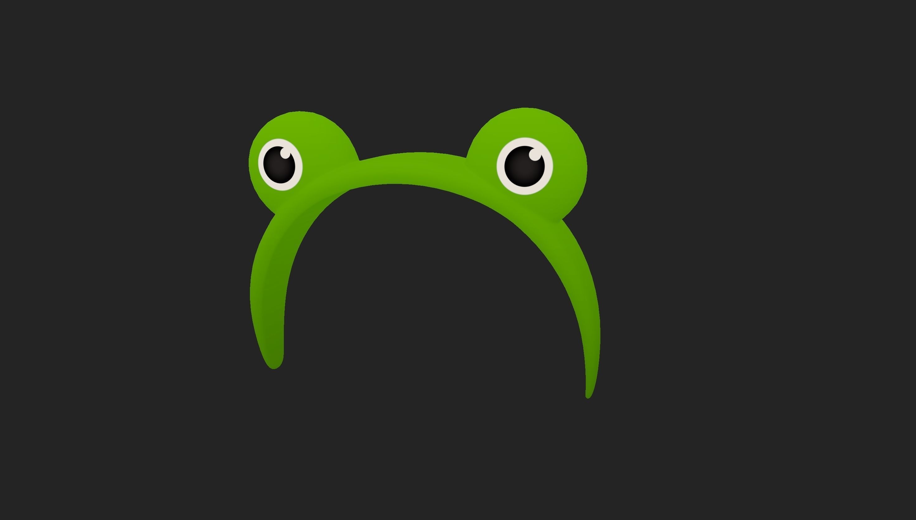 Headband002 Frog Headband 3D model_17