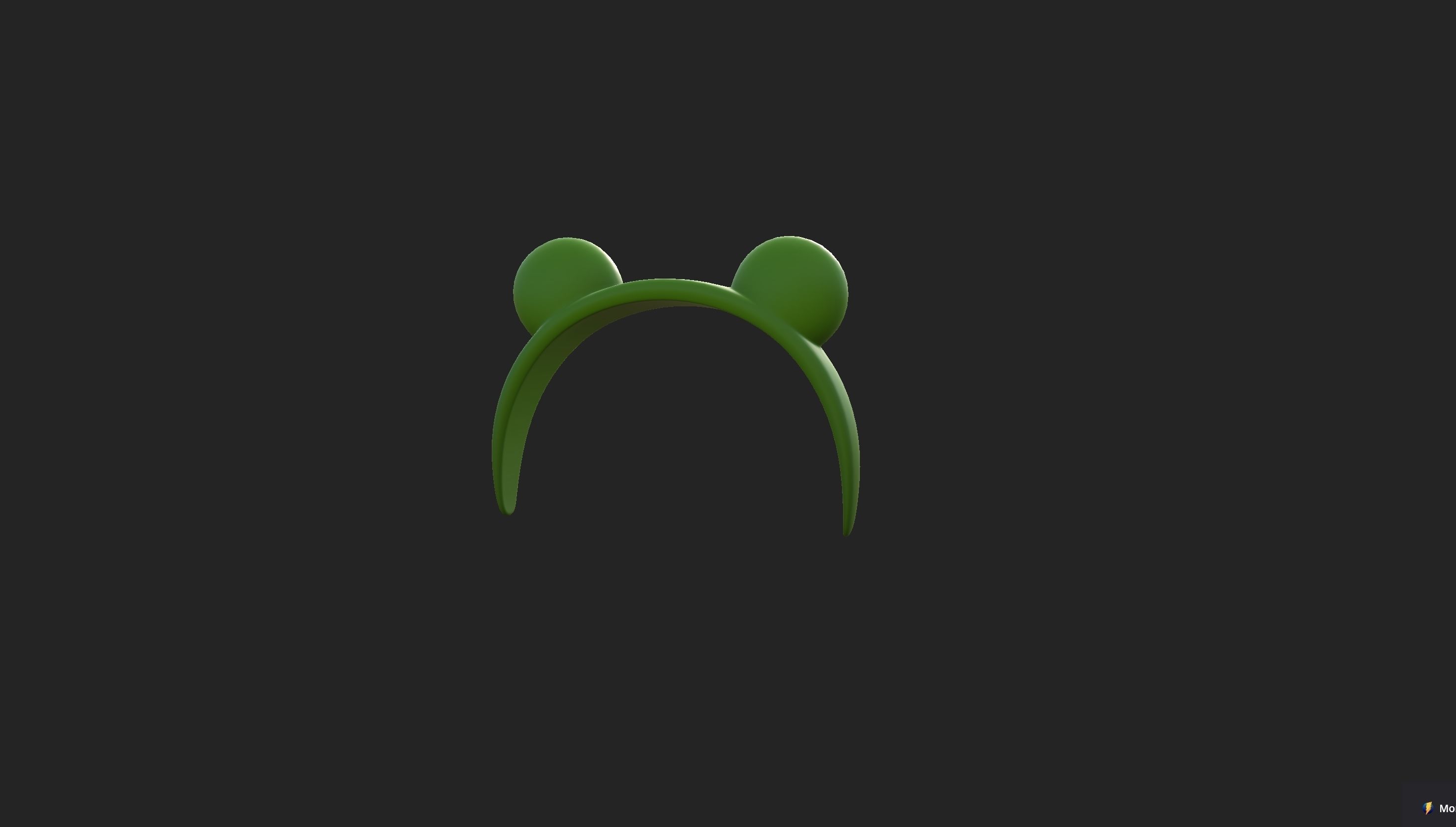 Headband002 Frog Headband 3D model_5