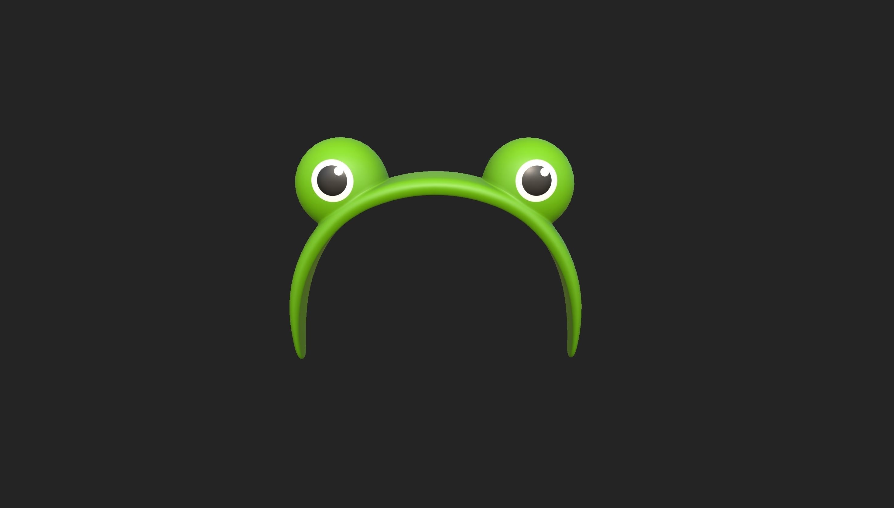 Headband002 Frog Headband 3D model_13