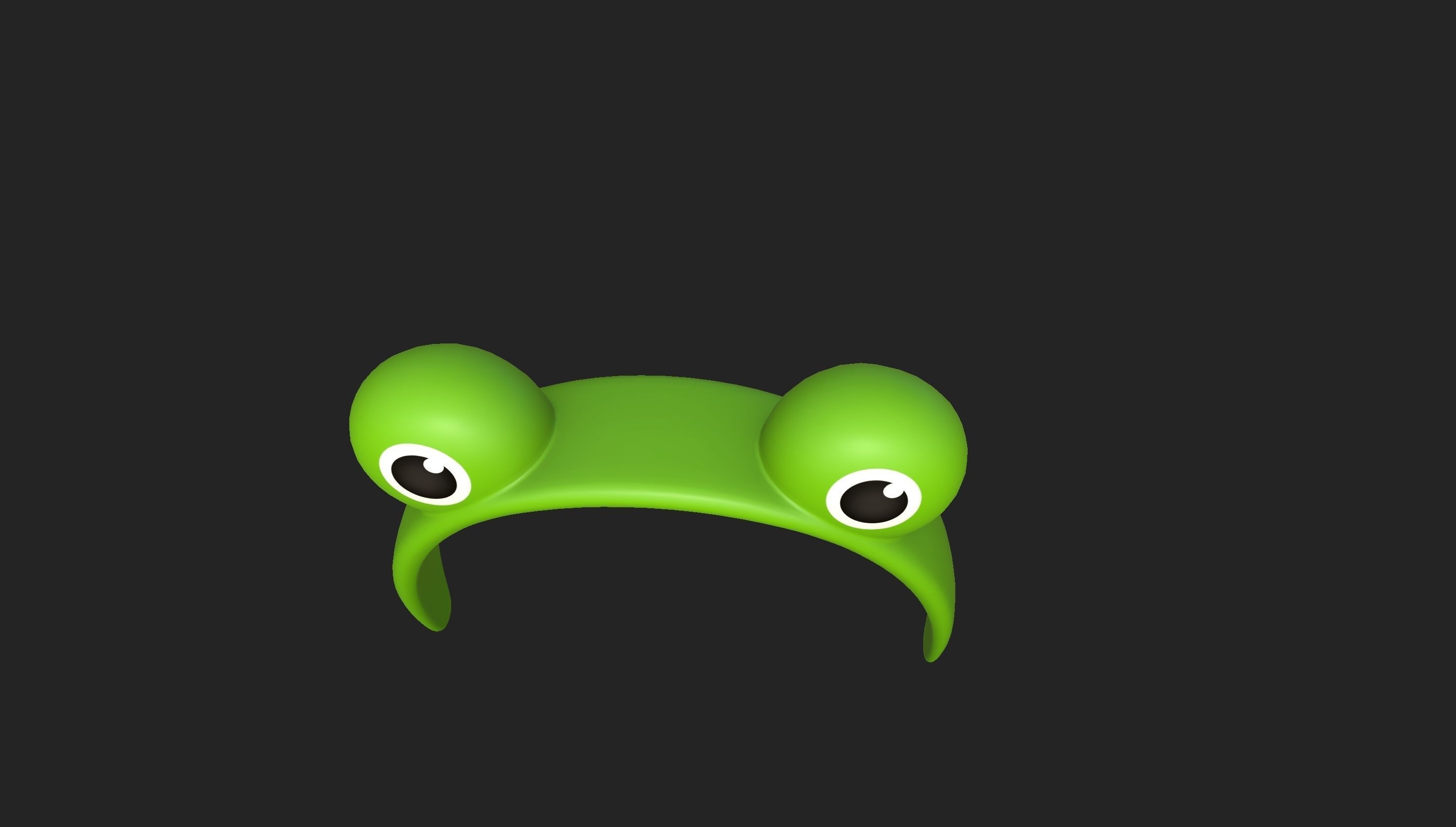 Headband002 Frog Headband 3D model_15