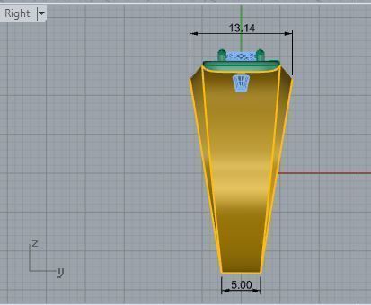 Round diamond signet ring 3413 3D print model 3D print model_6
