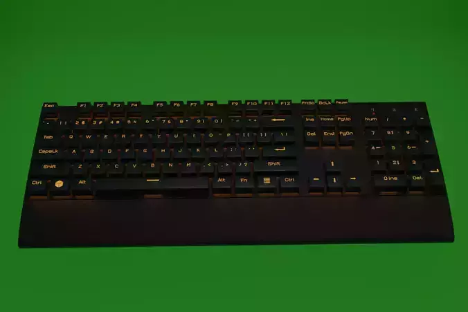 RGB Gaming Keyboard 3D model