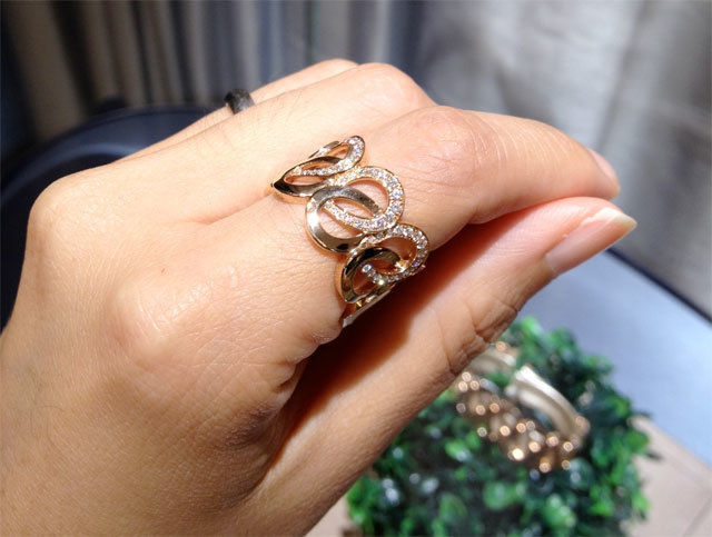 YD235 rose gold ring with diamonds 3D print model_8