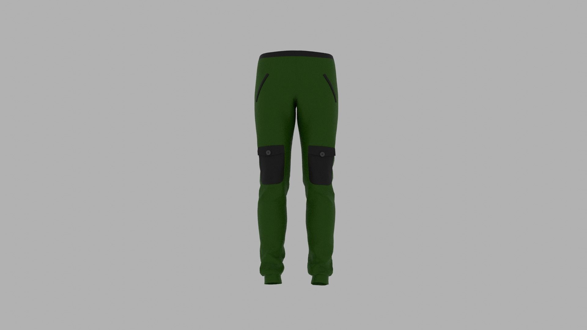 Pants mannequin wearing leggings Low-poly 3D model_7