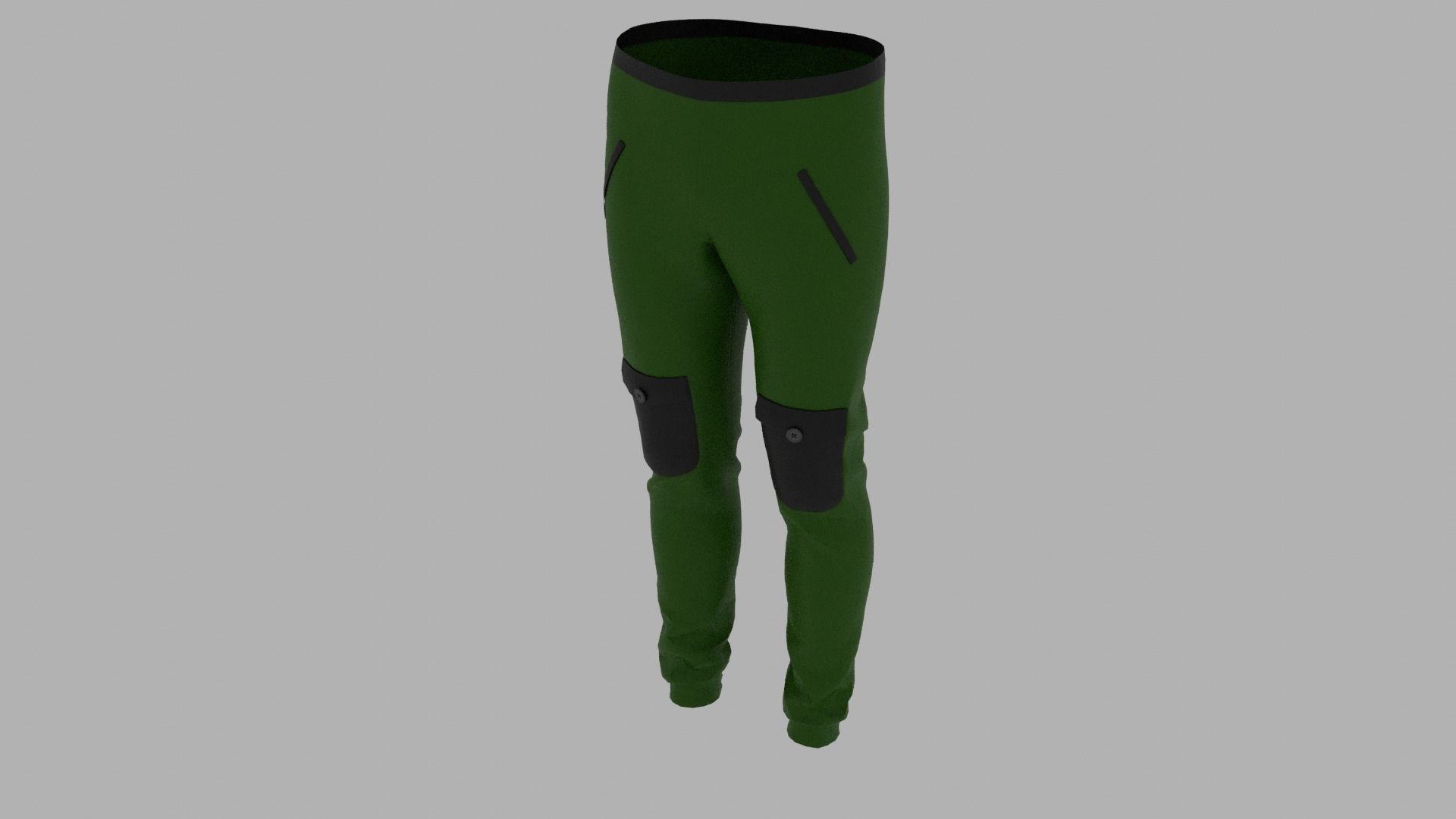 Pants mannequin wearing leggings Low-poly 3D model_5