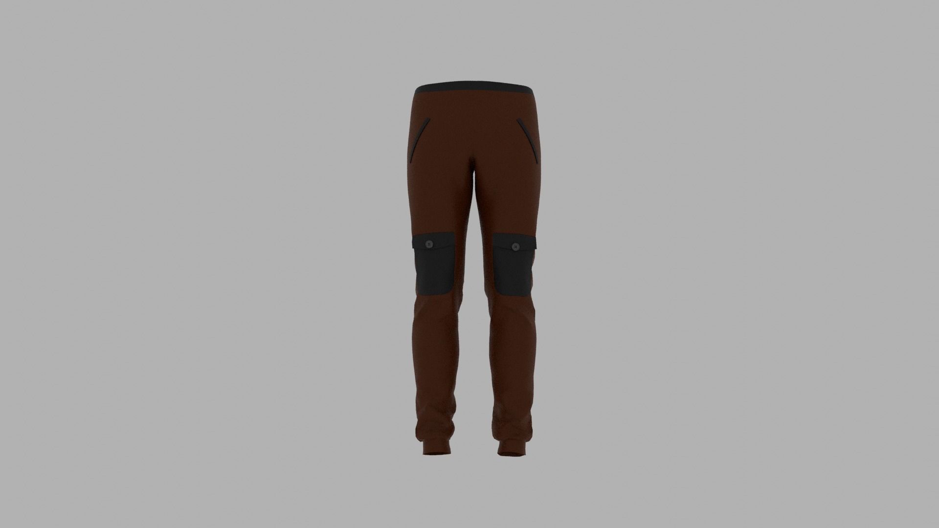 Pants Low-poly 3D model_7