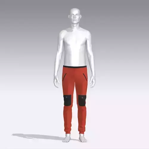 Pants mannequin wearing sweatpants