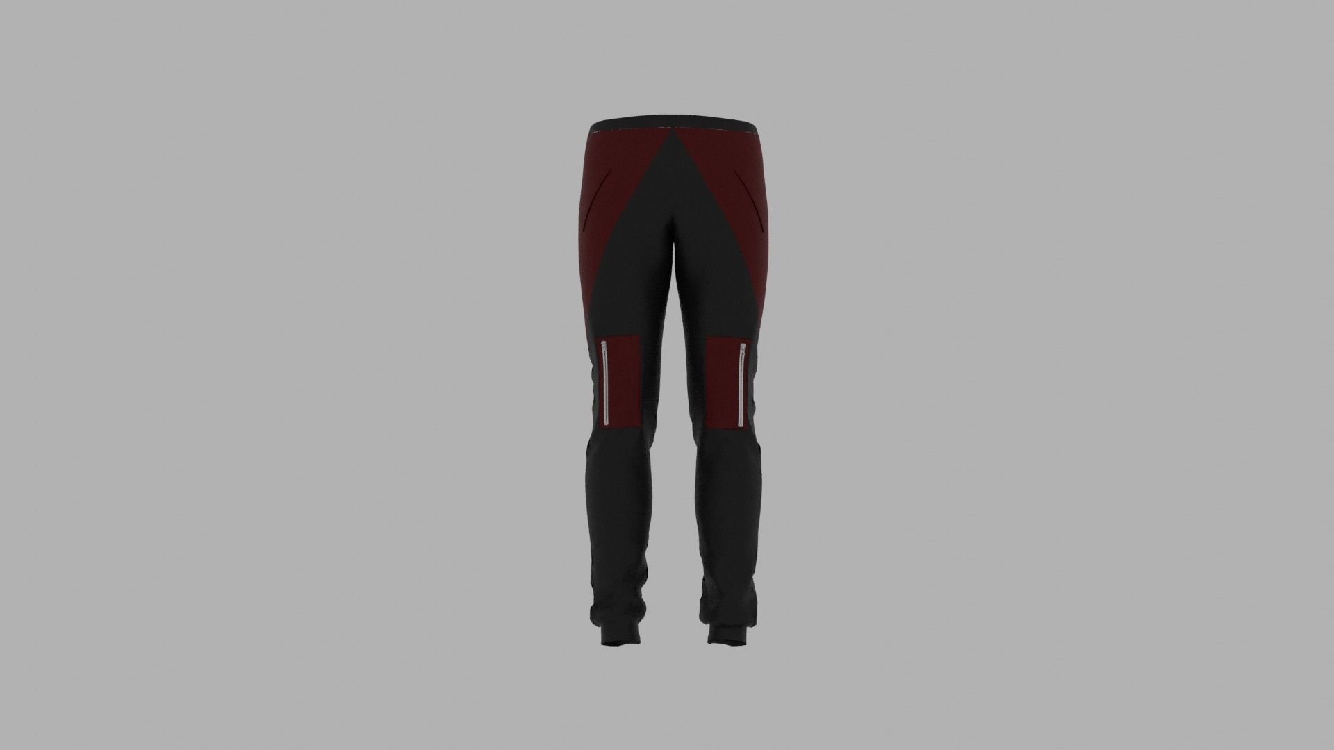 Pants mannequin wearing Low-poly 3D model_7