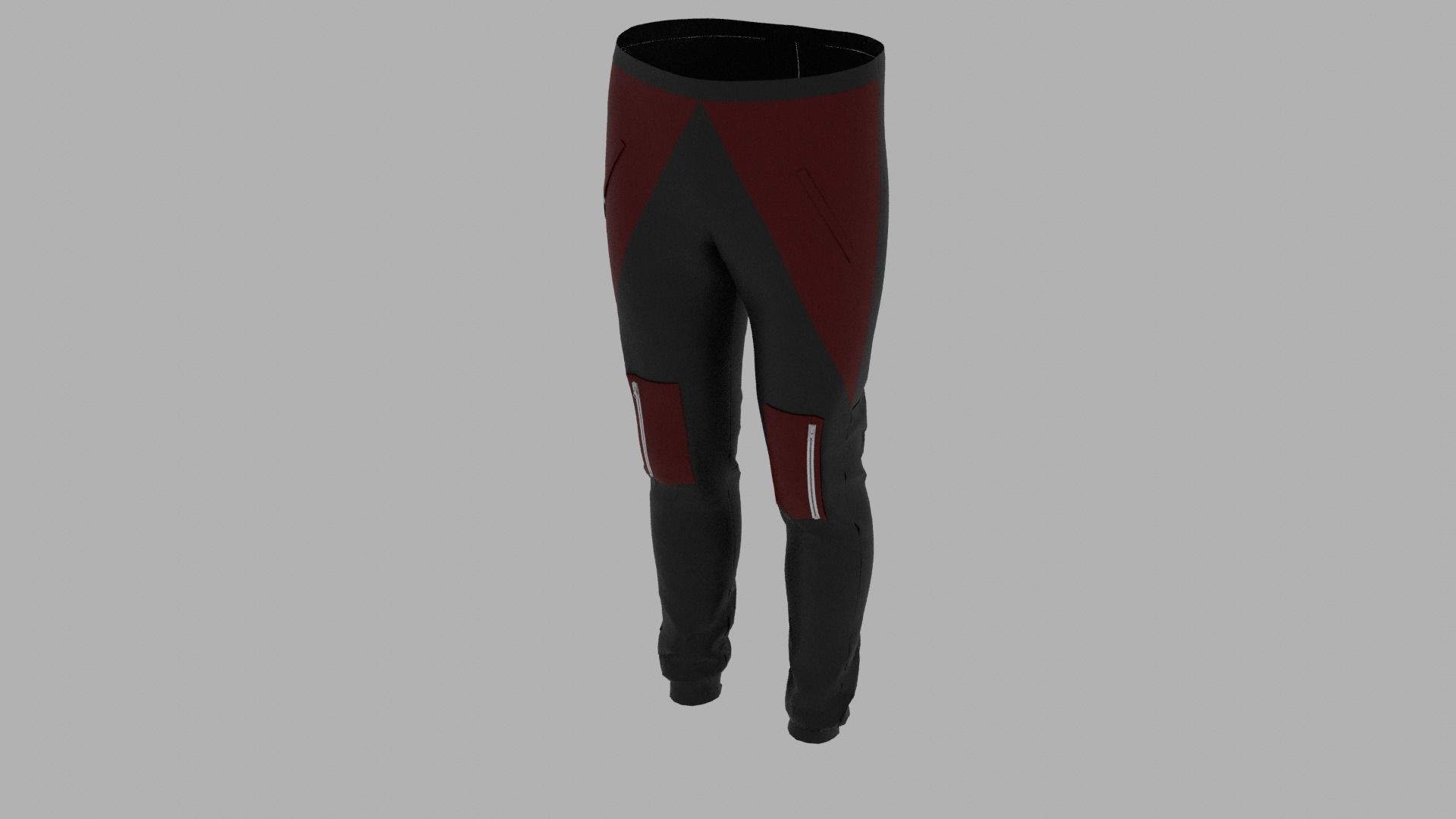 Pants mannequin wearing Low-poly 3D model_5