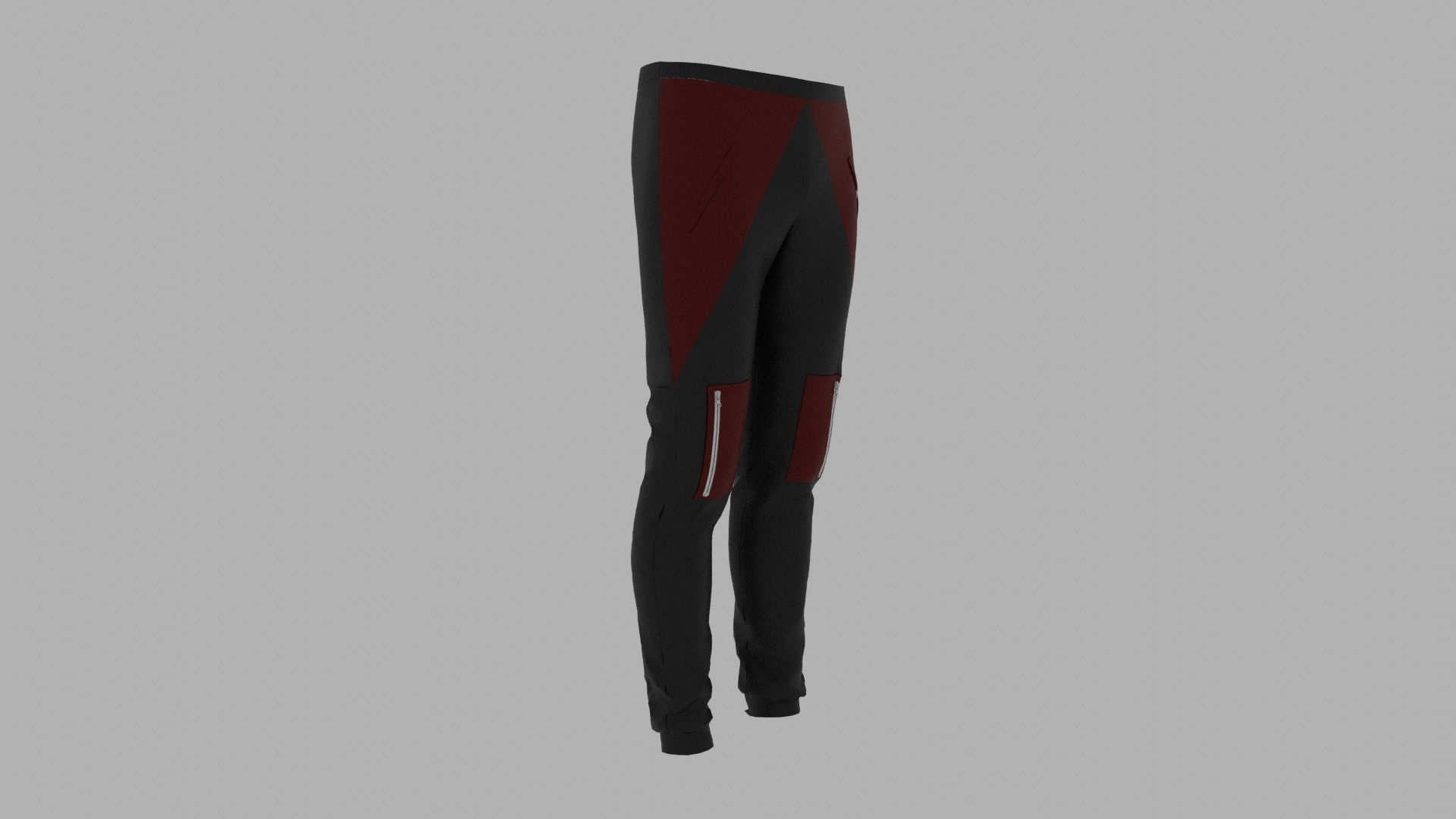Pants mannequin wearing Low-poly 3D model_3