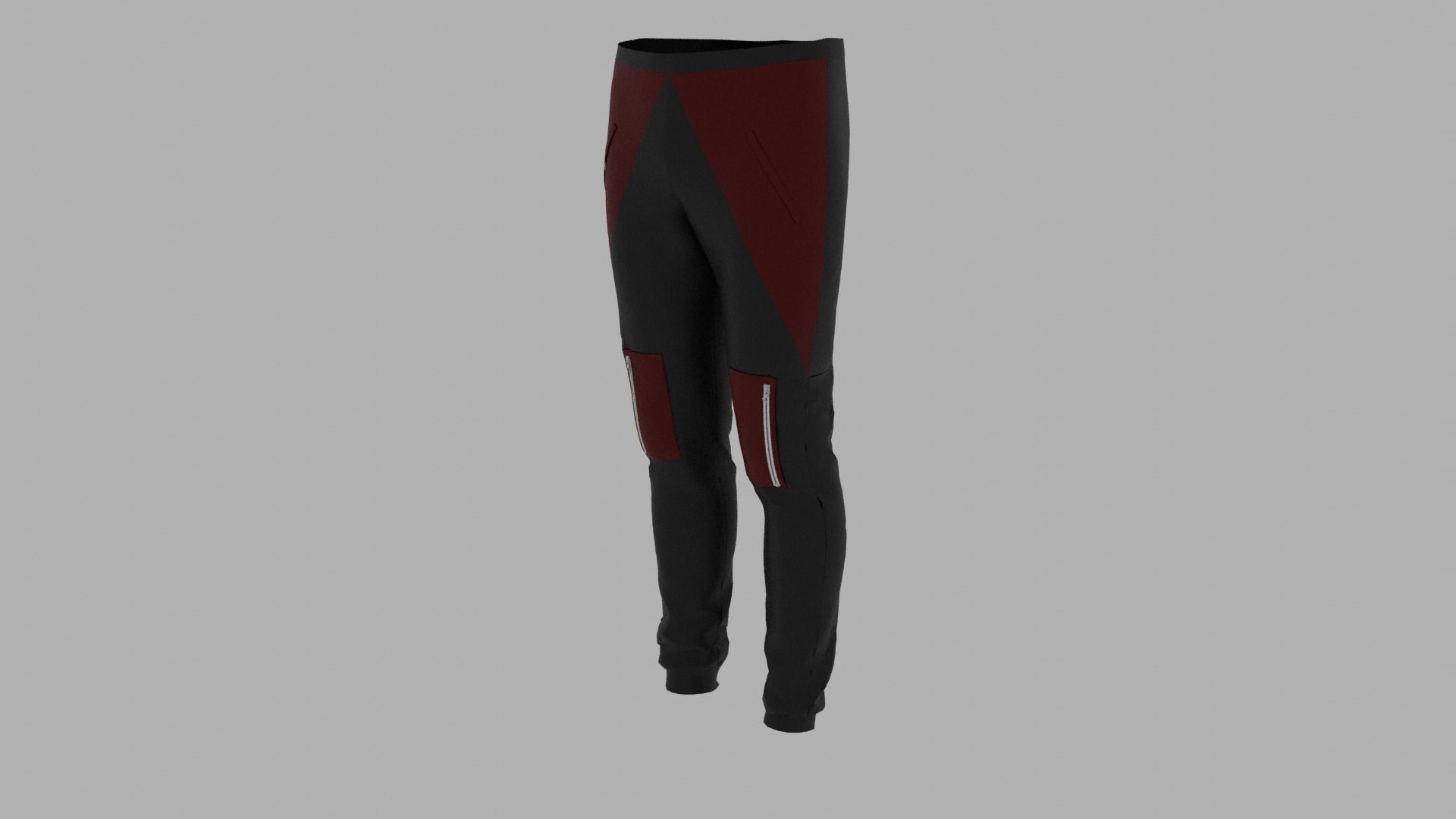 Pants mannequin wearing Low-poly 3D model_2