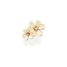 YD236 gold flower ring with diamonds 3D print model_10