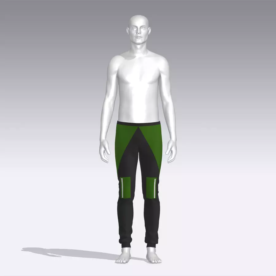 Pants mannequin wearing Low-poly 3D model_0