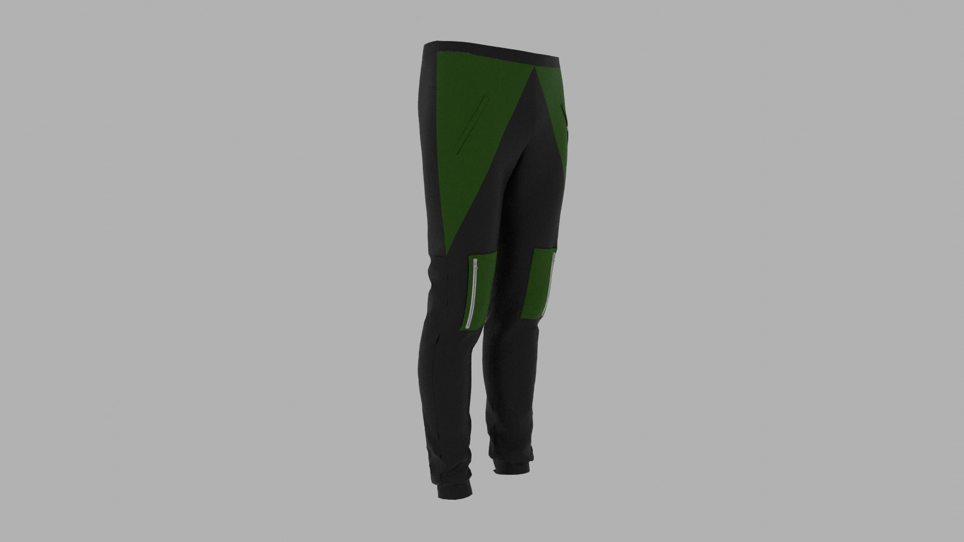 Pants mannequin wearing Low-poly 3D model_3