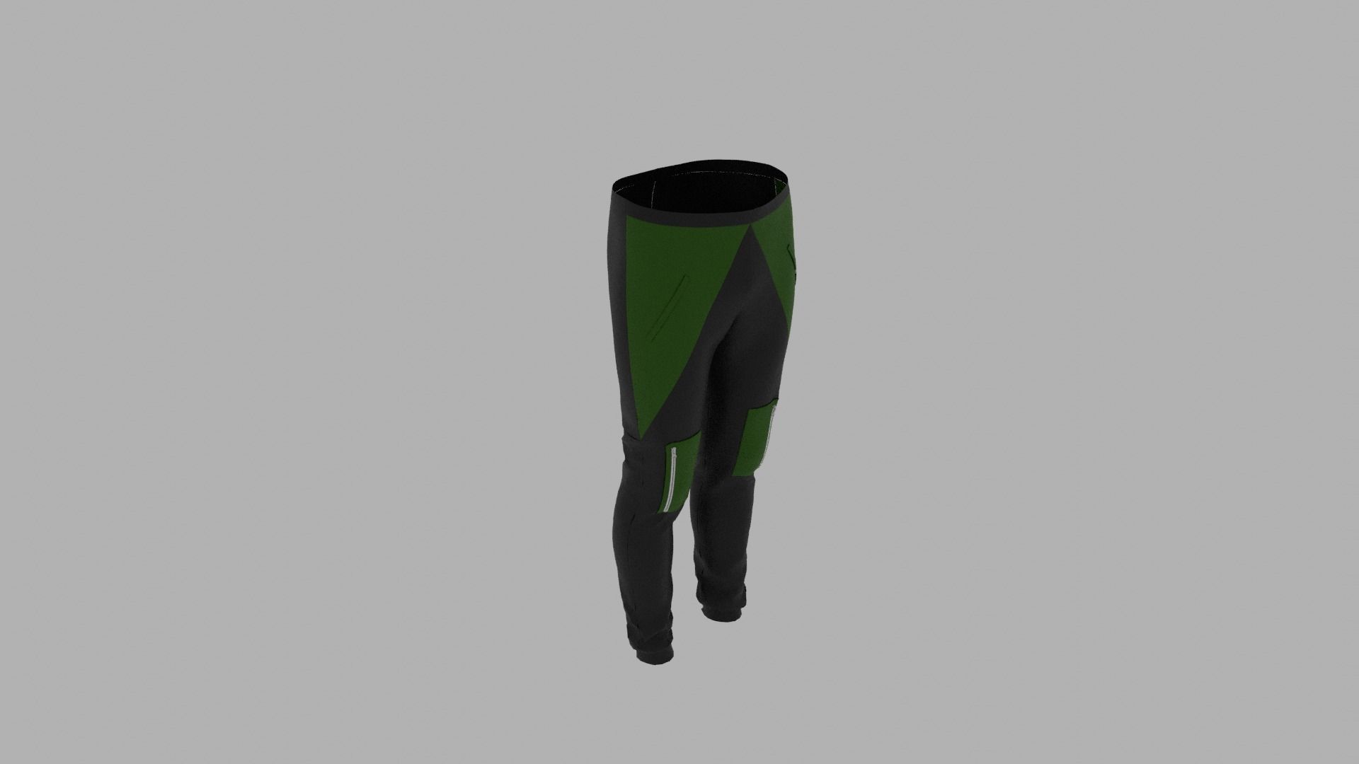 Pants mannequin wearing Low-poly 3D model_6