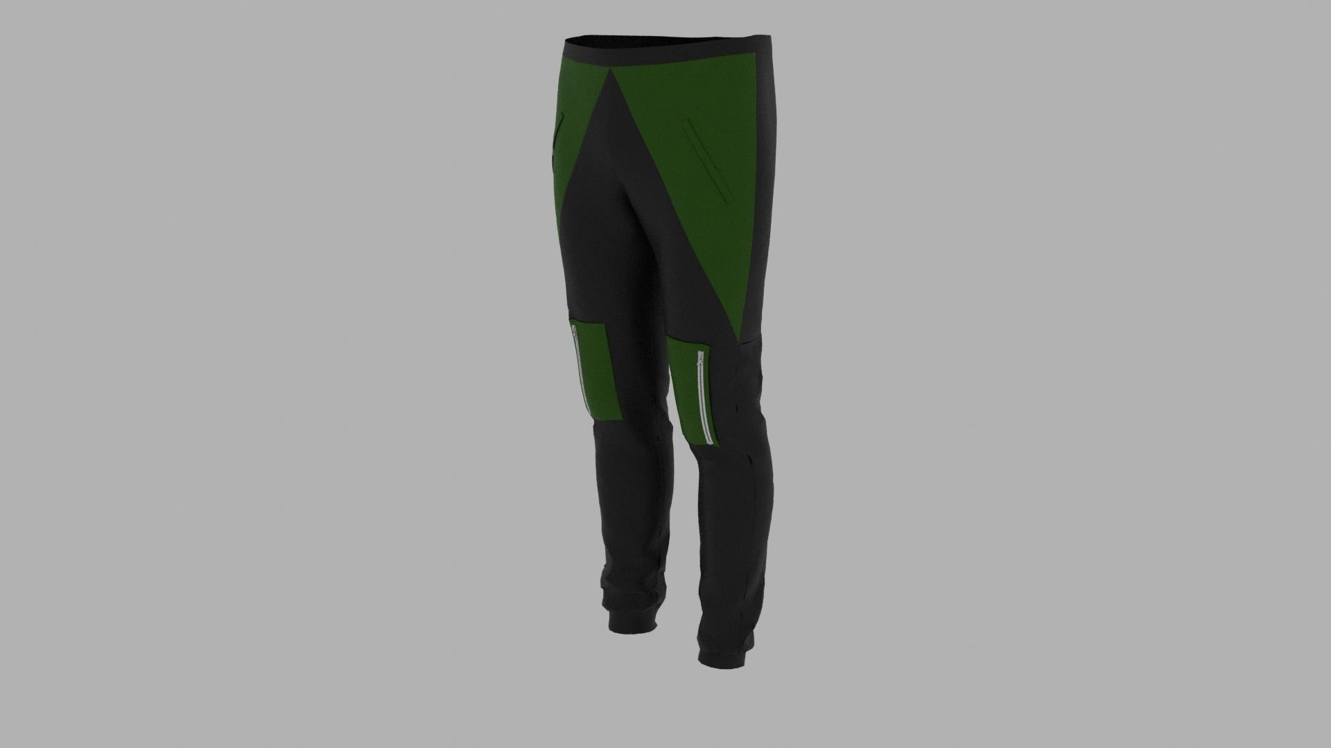 Pants mannequin wearing Low-poly 3D model_2