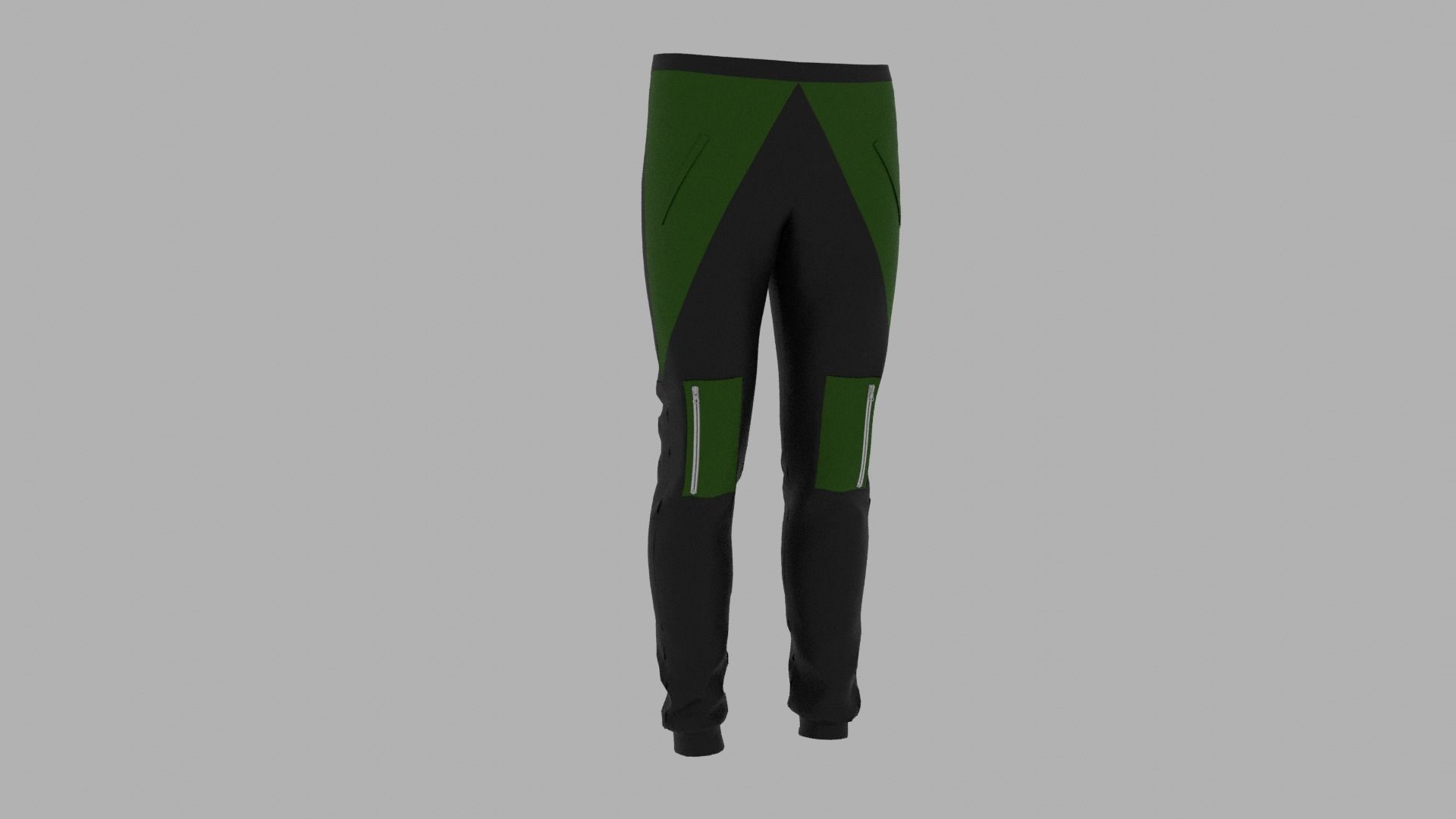 Pants mannequin wearing Low-poly 3D model_4