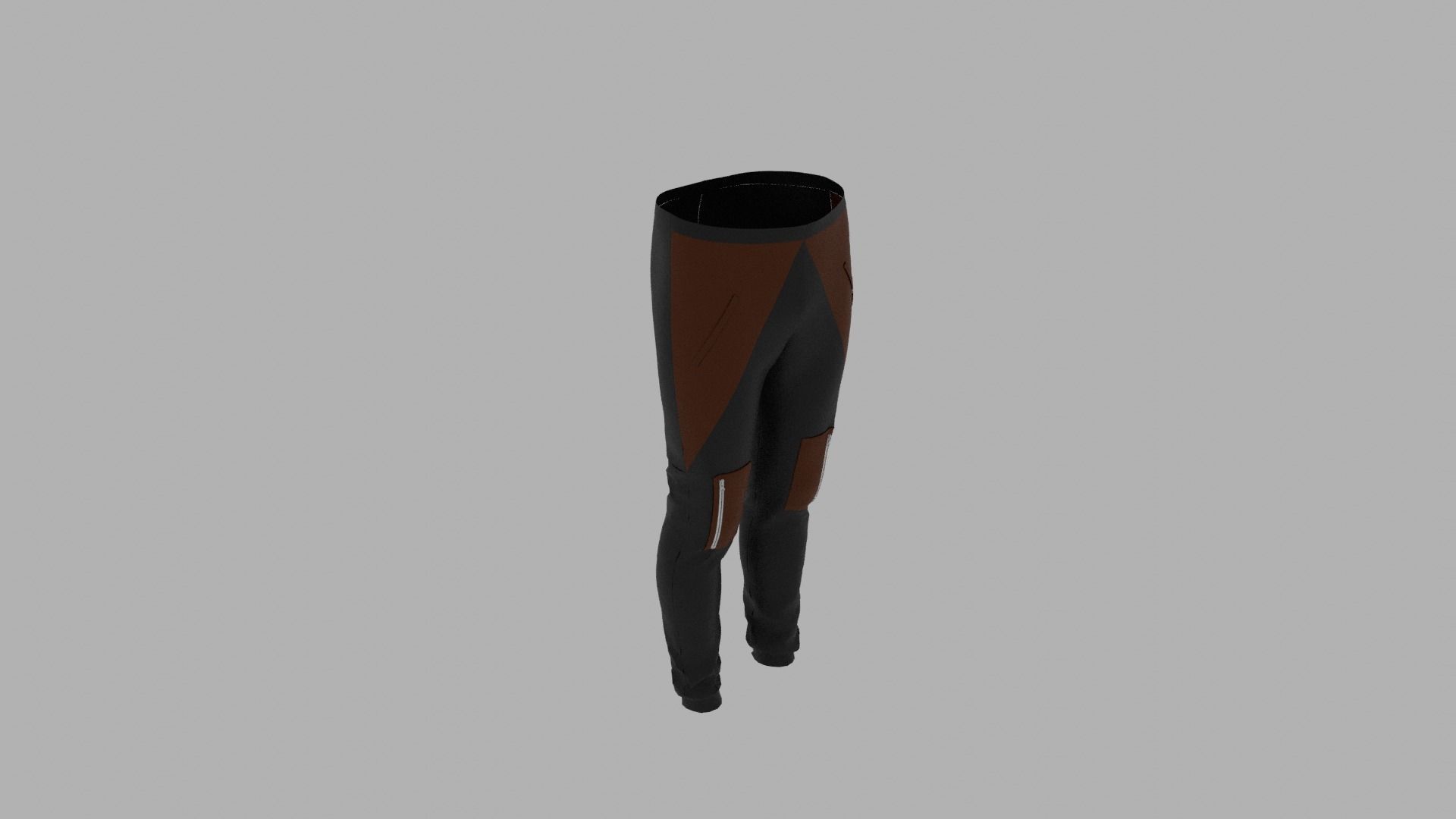 Pants mannequin wearing Low-poly 3D model_6